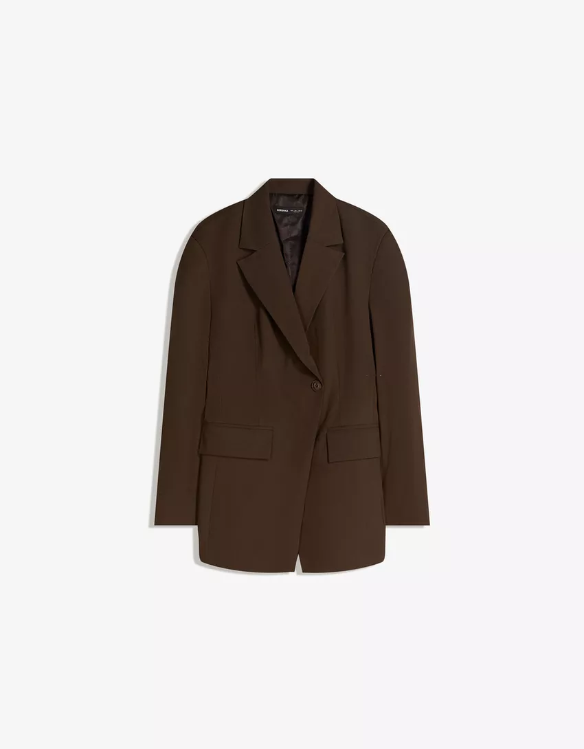 Blazer with side button