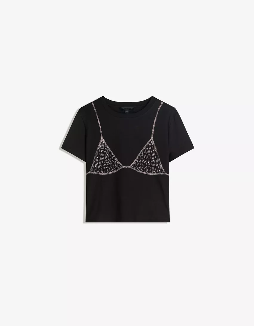 Printed short sleeve T-shirt