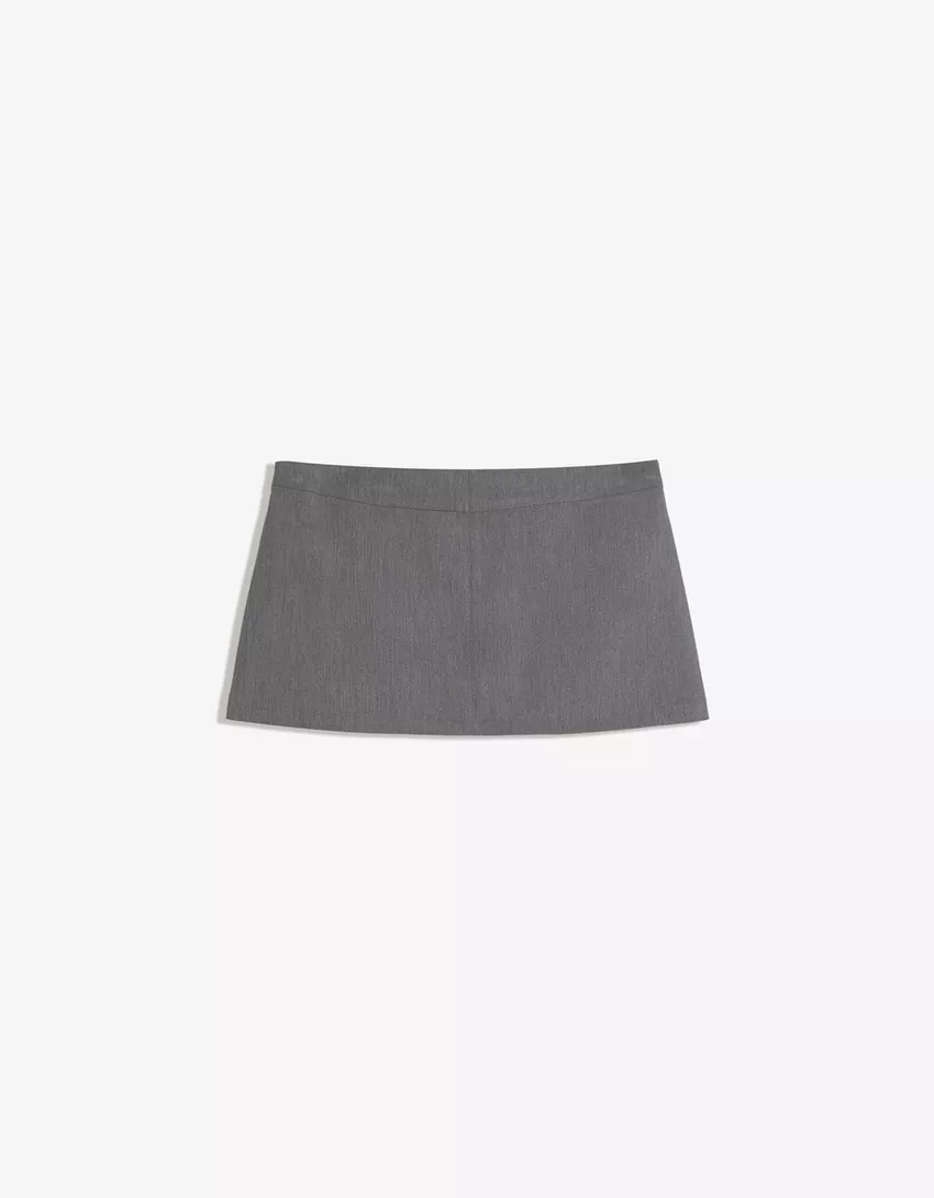 Tailored mini skirt