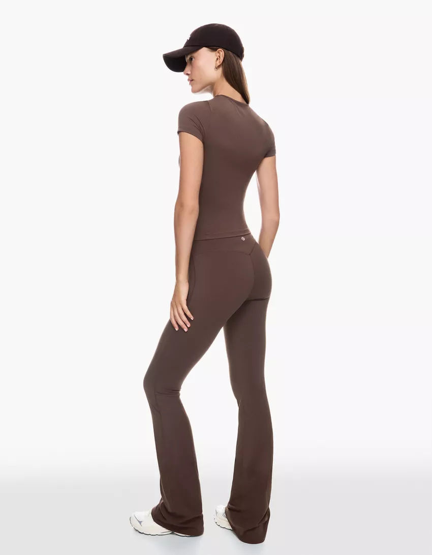 Technical flared pants