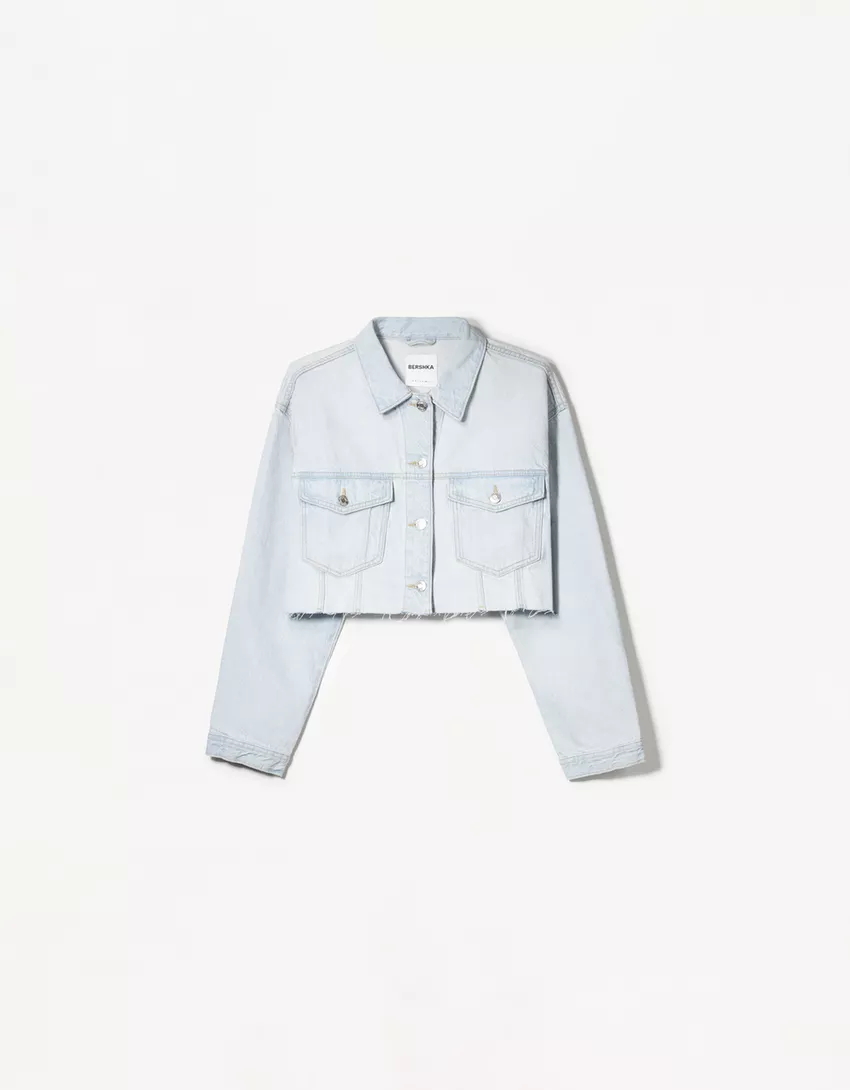 Cropped denim jacket