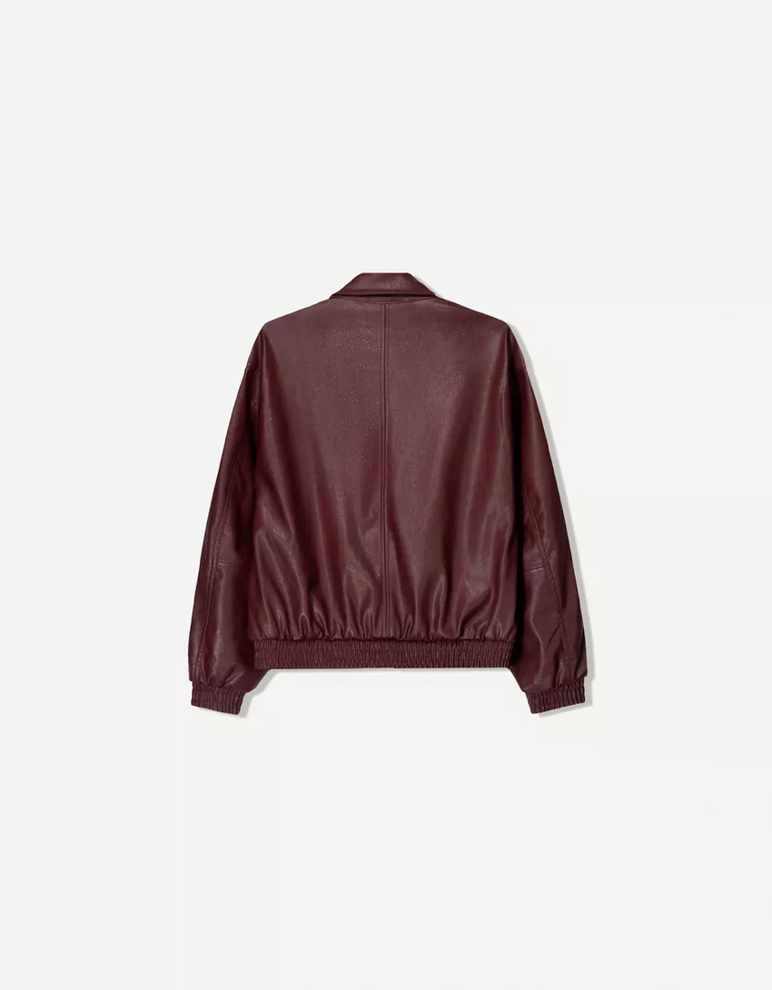 Leather effect jacket