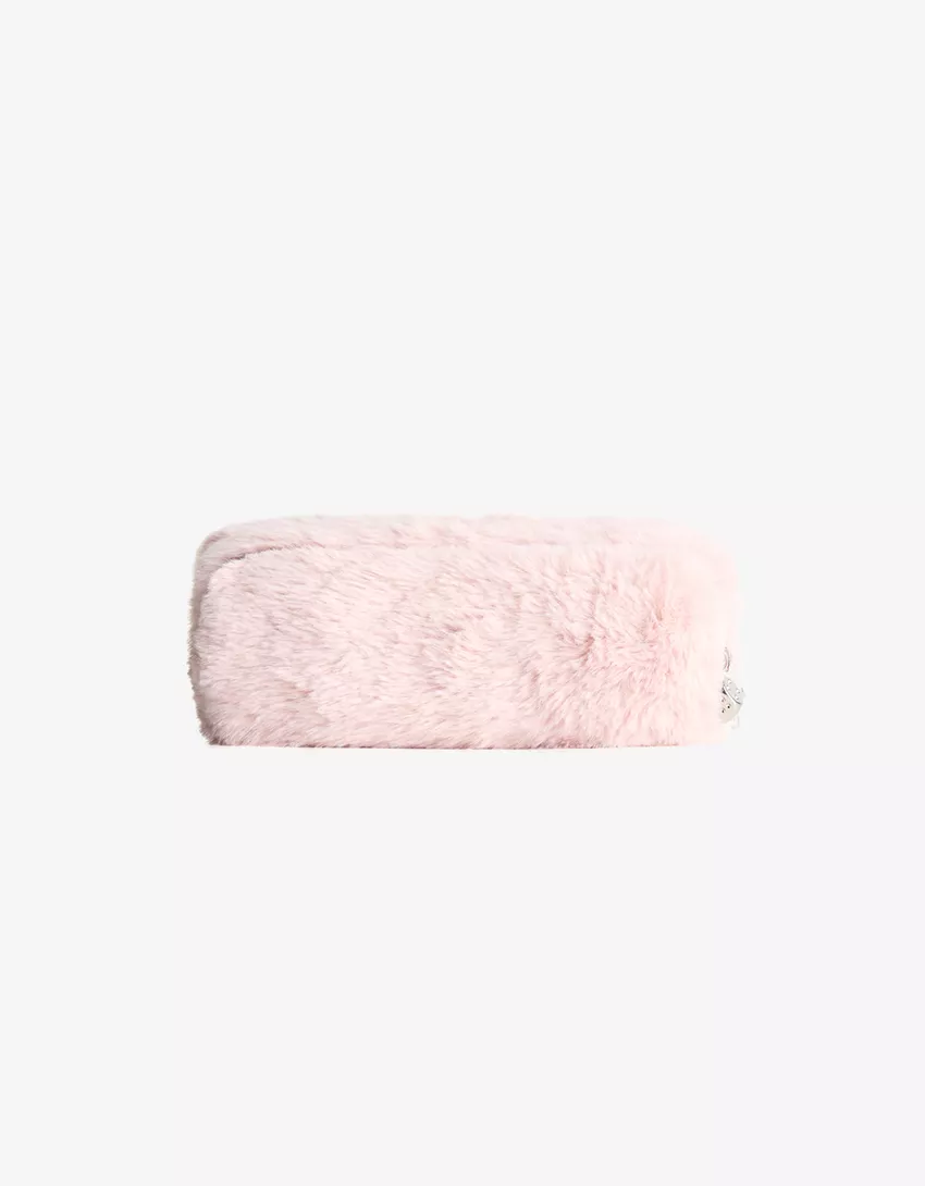 Faux fur pencil case