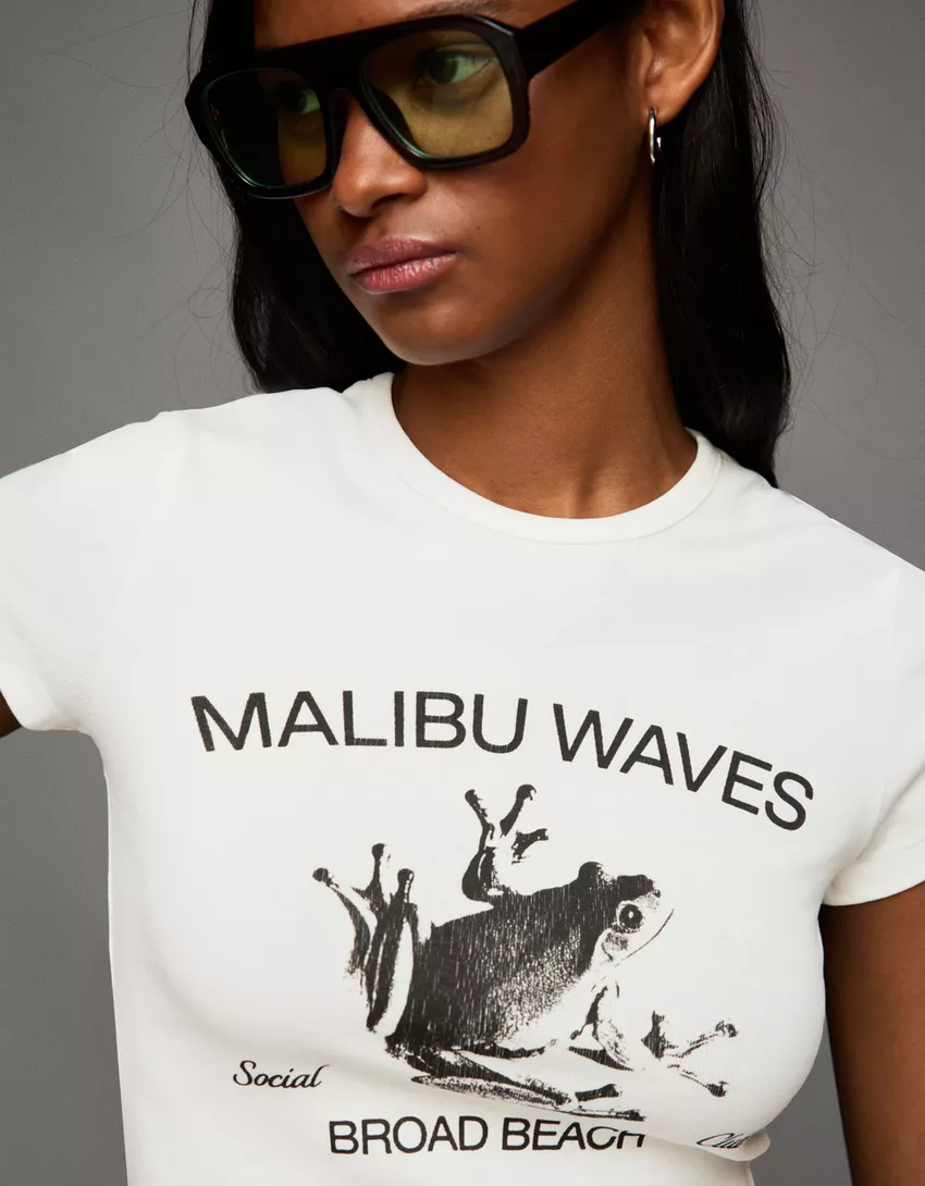 Short sleeve T-shirt with print