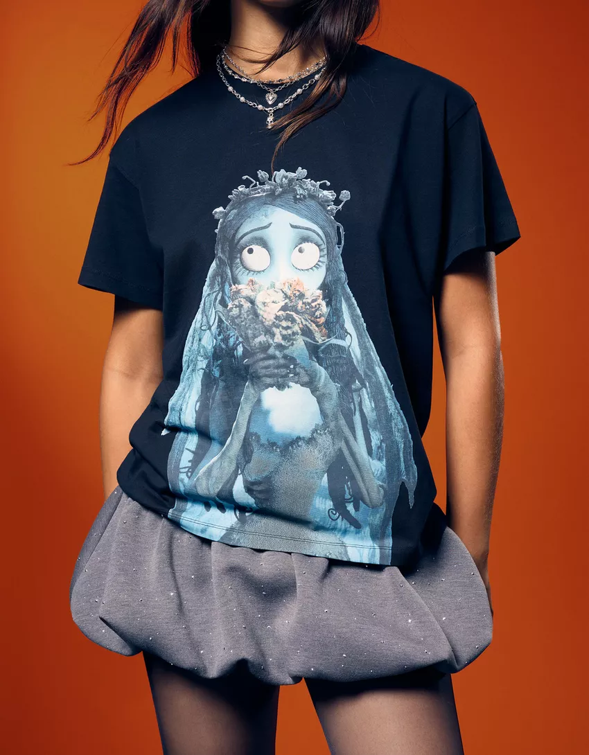 Corpse Bride print short sleeve T-shirt