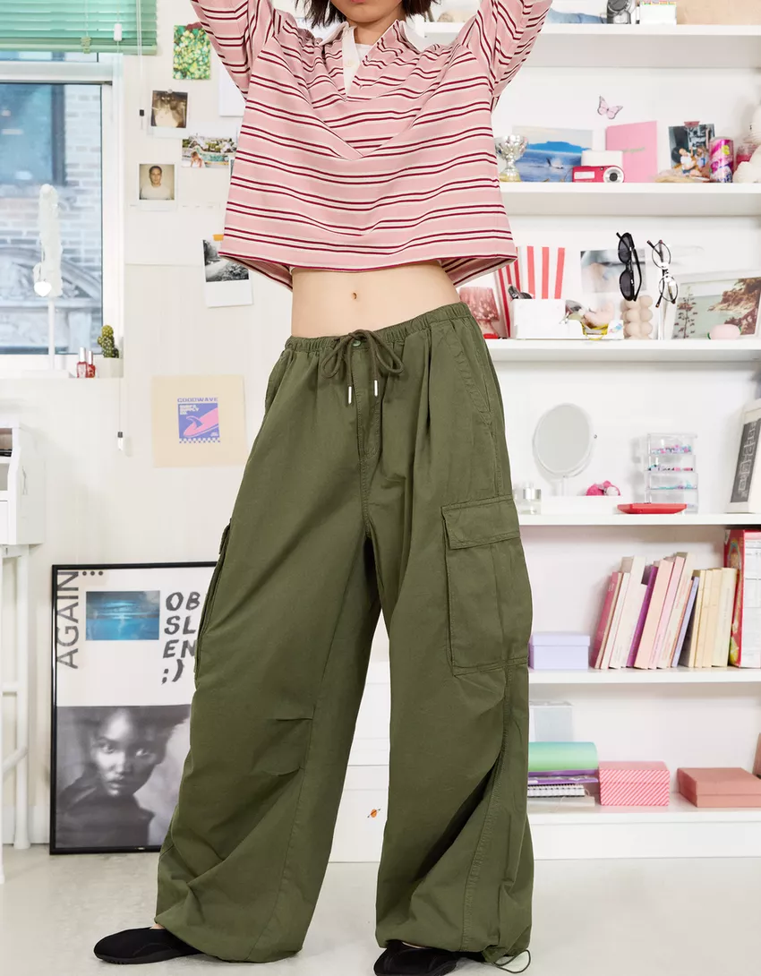 Cargo parachute pants