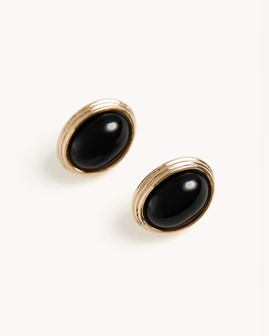 MARILYN EARRINGS - GOLD-BLACK