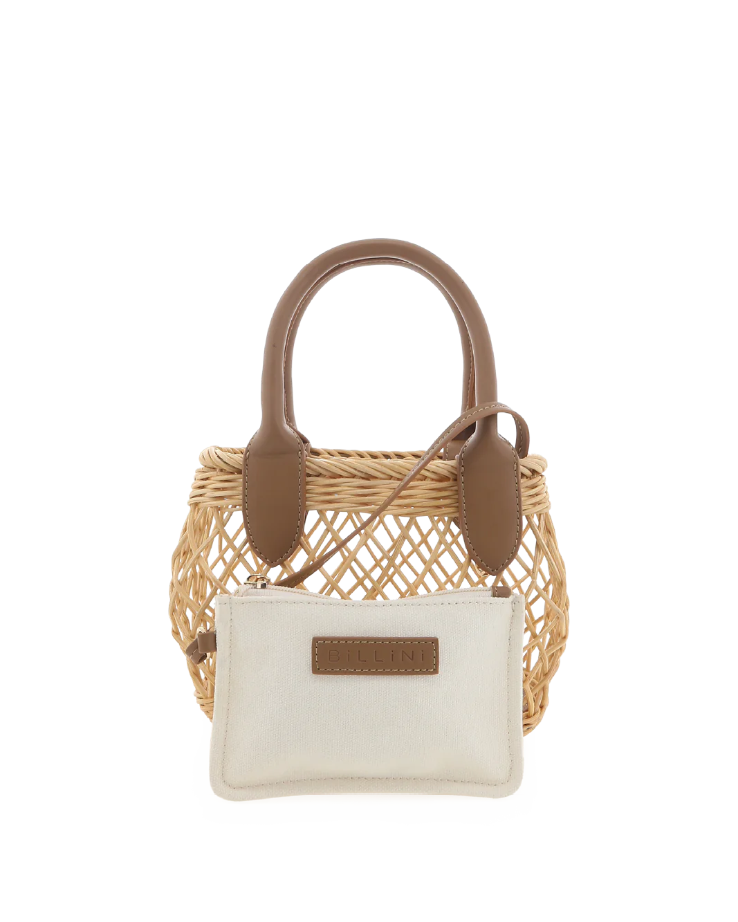 HOLIDAY HANDLE BAG - NATURAL RATTAN-TAN