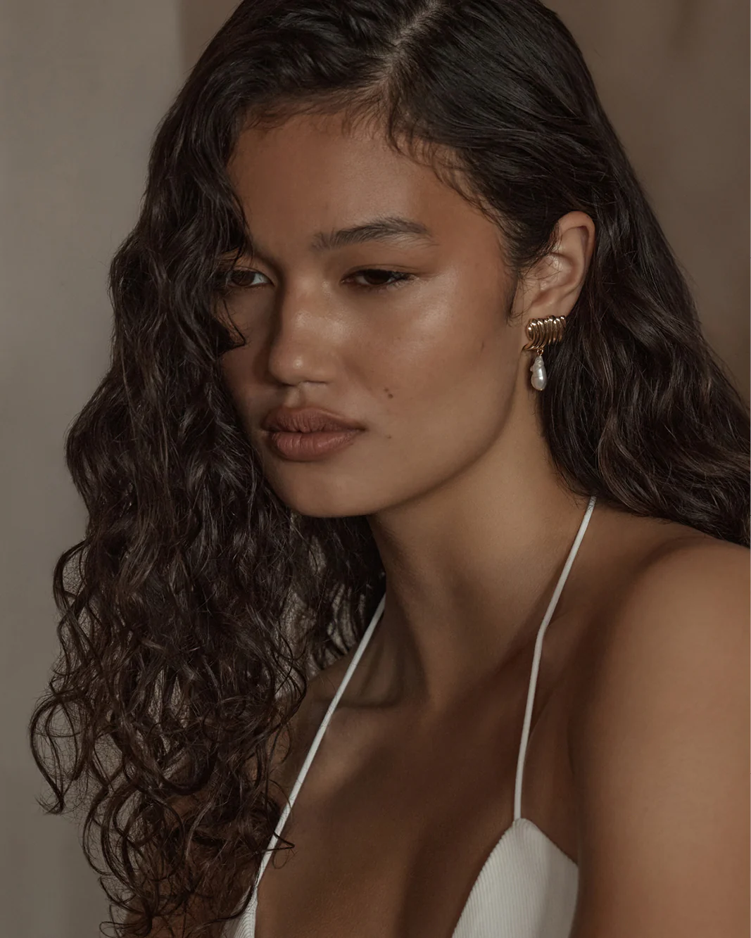 MACKENZIE EARRING - GOLD-PEARL