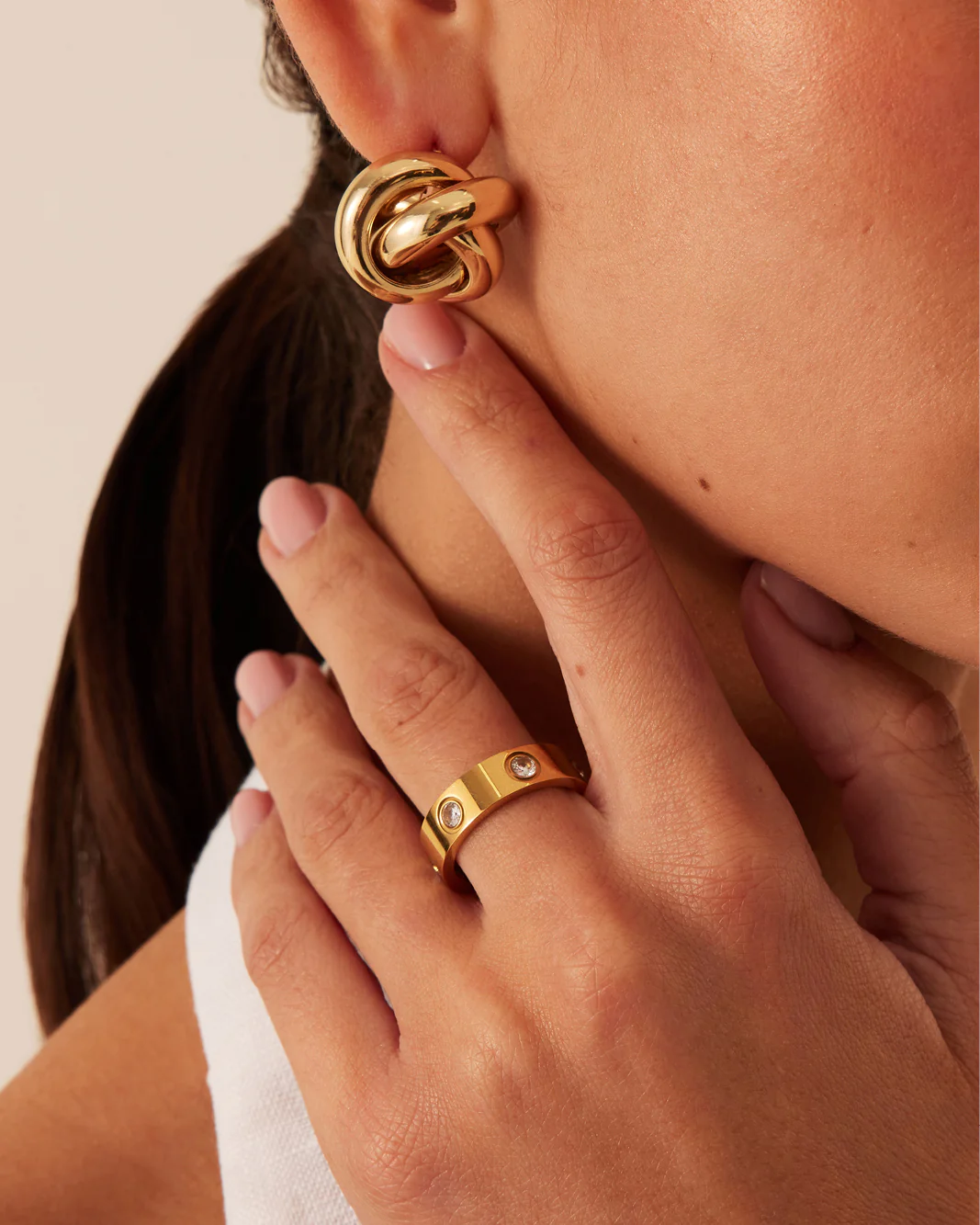 BENLEY RING - GOLD PLATED 18K