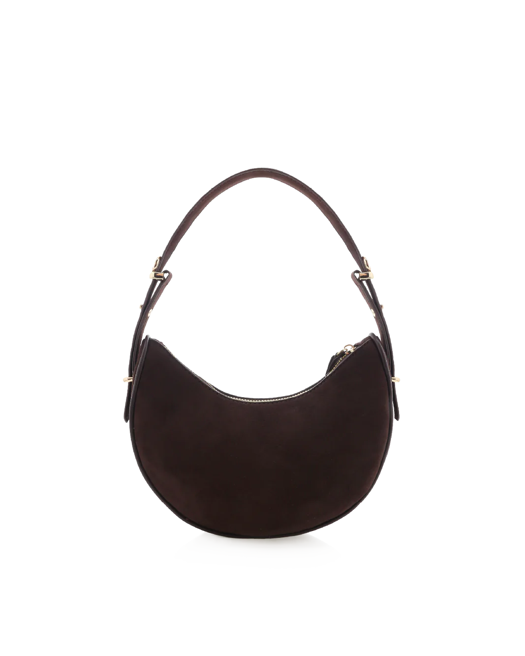 HALO SHOULDER BAG - CHOCOLATE SUEDE