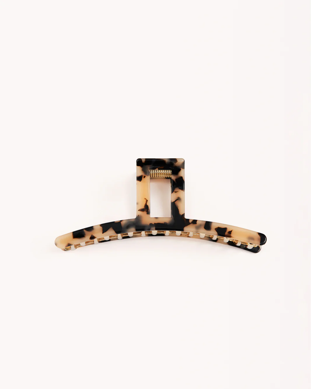 RESIN METAL CLAW CLIP - BLONDE TORT-GOLD