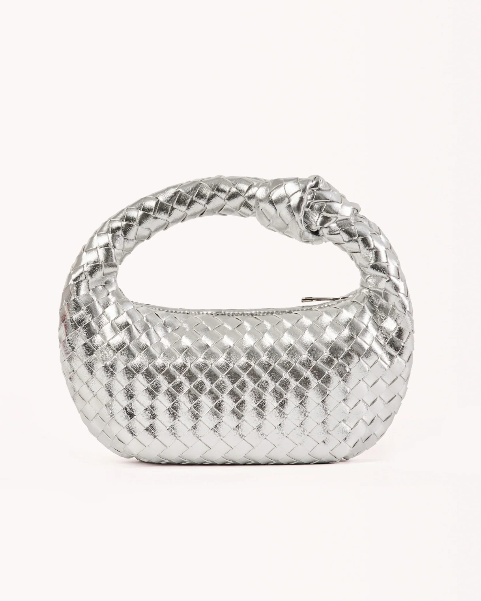 KERI HANDLE BAG - SILVER METALLIC