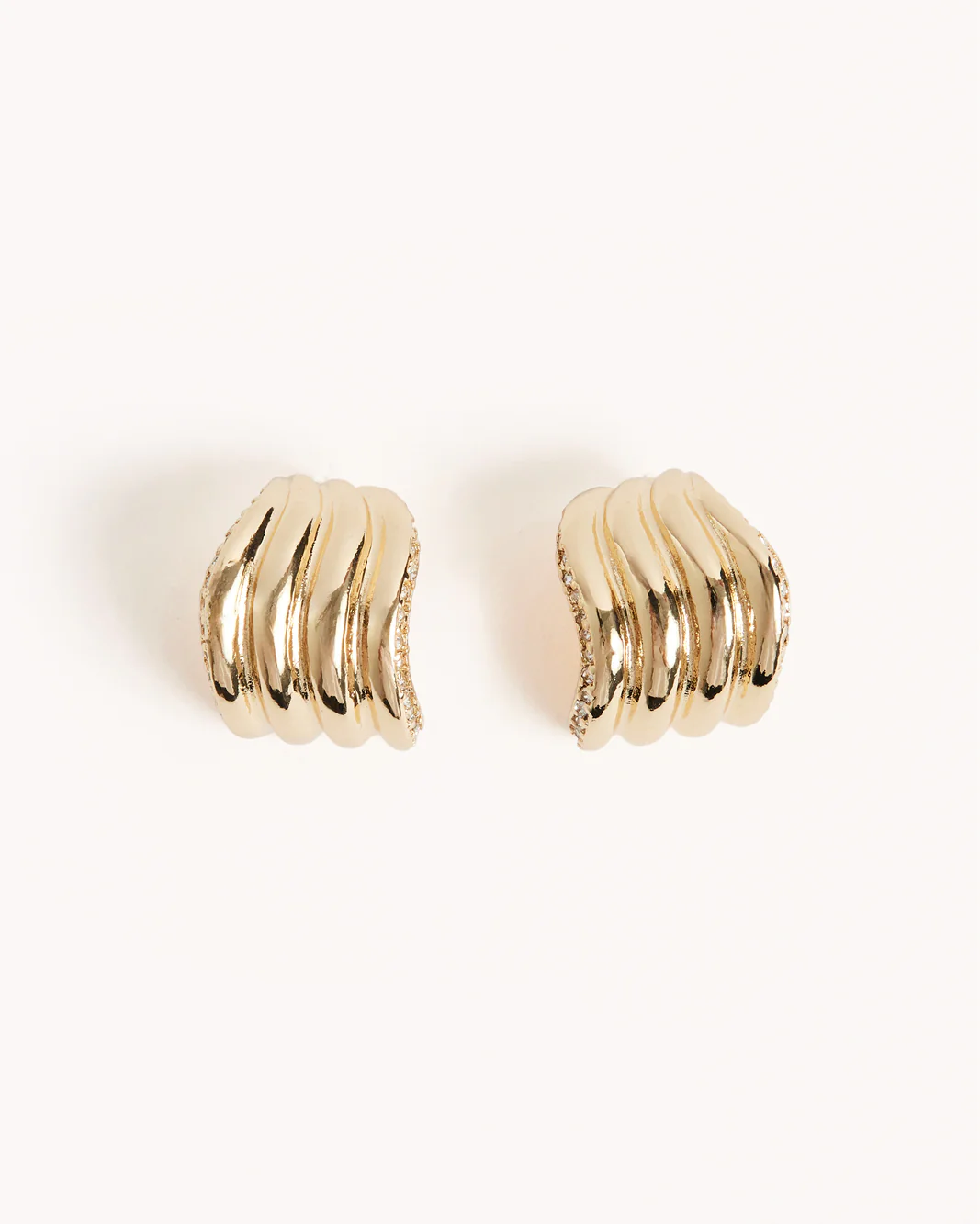 RAYE EARRINGS - GOLD-DIAMANTE