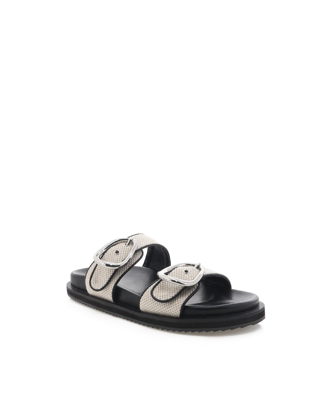 THERESA - CREAM WEAVE-BLACK