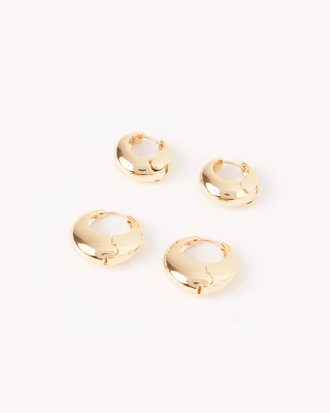 MYA EARRINGS 2 PACK - GOLD PLATED 18K