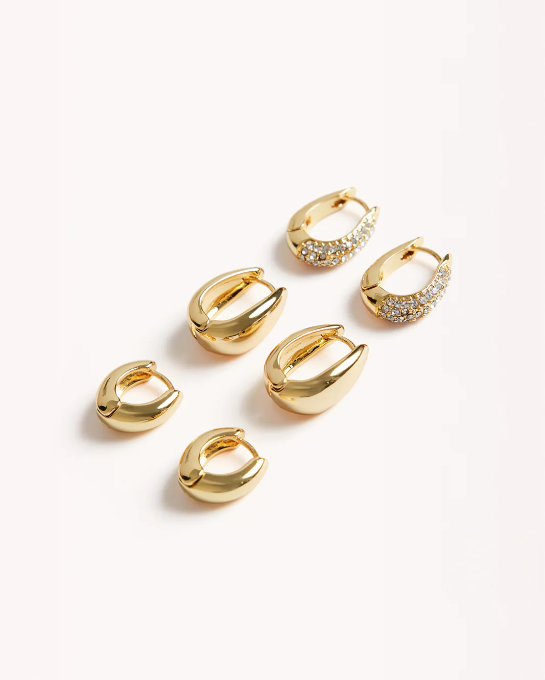 ANDIE 3 PACK EARRINGS - GOLD PLATED 18K