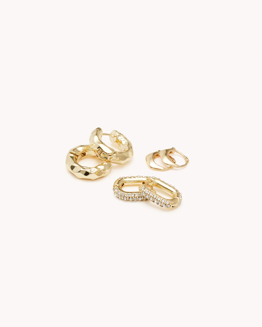 AMOURA EARRING 3 PACK - GOLD PLATED 18K