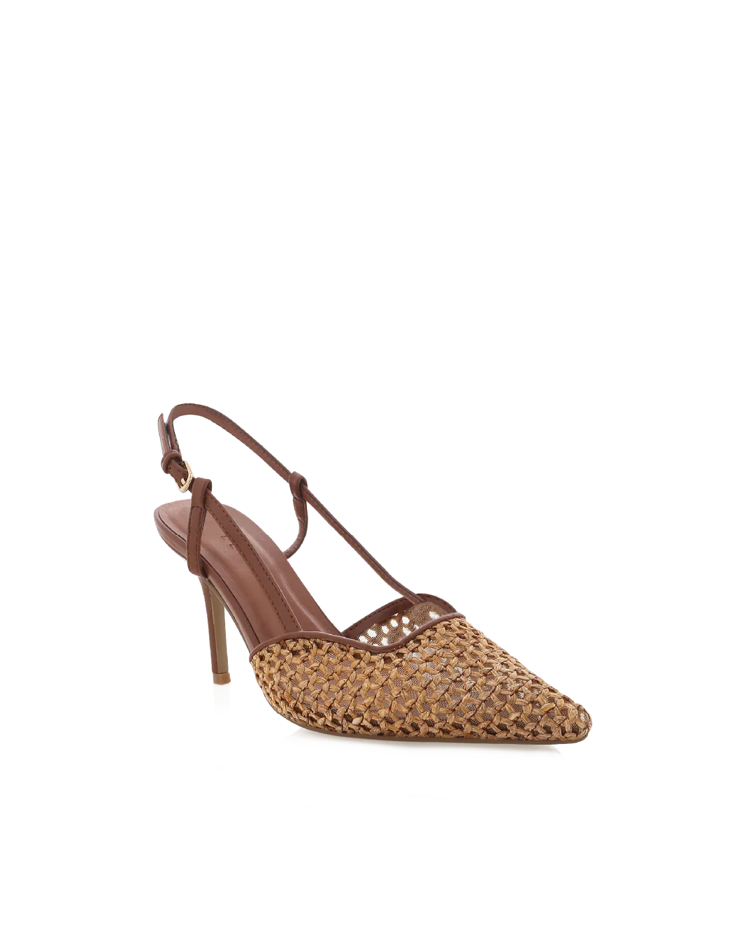 KAMERON - DARK TAN-NATURAL RAFFIA
