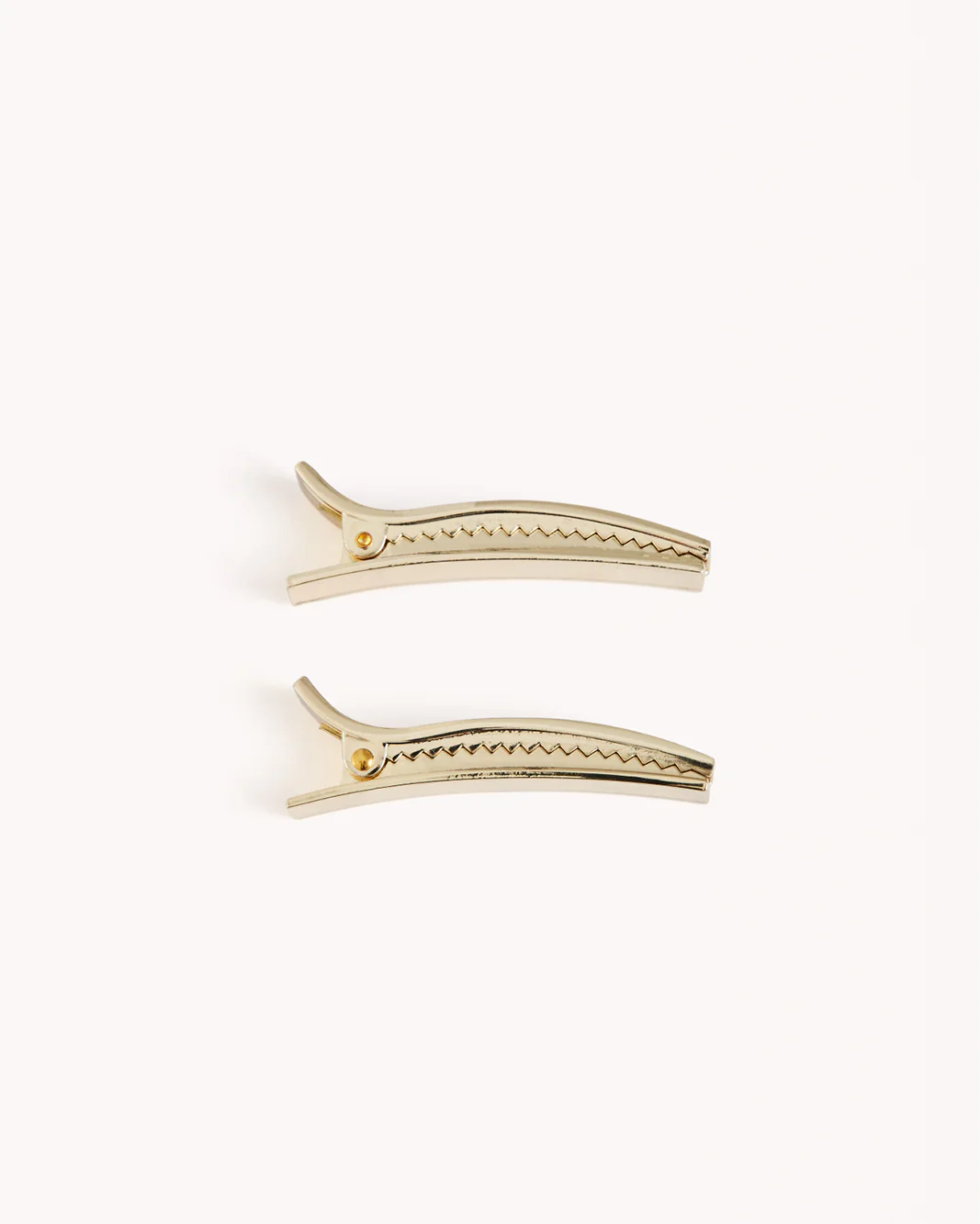 ENAMEL HAIR CLIP - WHITE