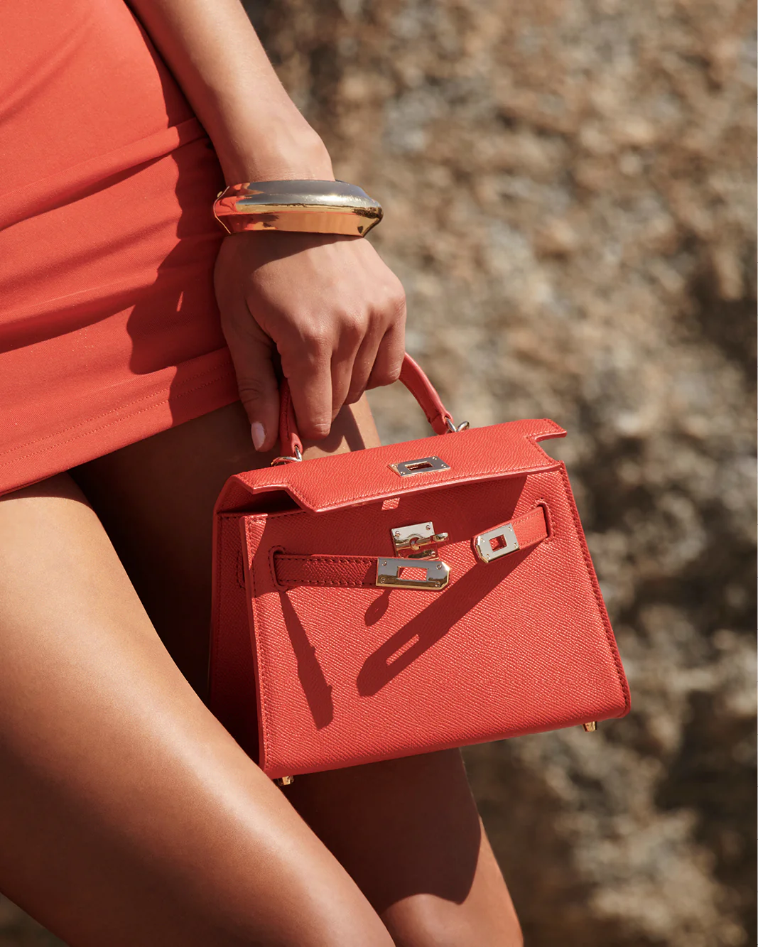 HARIETTE HANDLE BAG - PIMIENTO