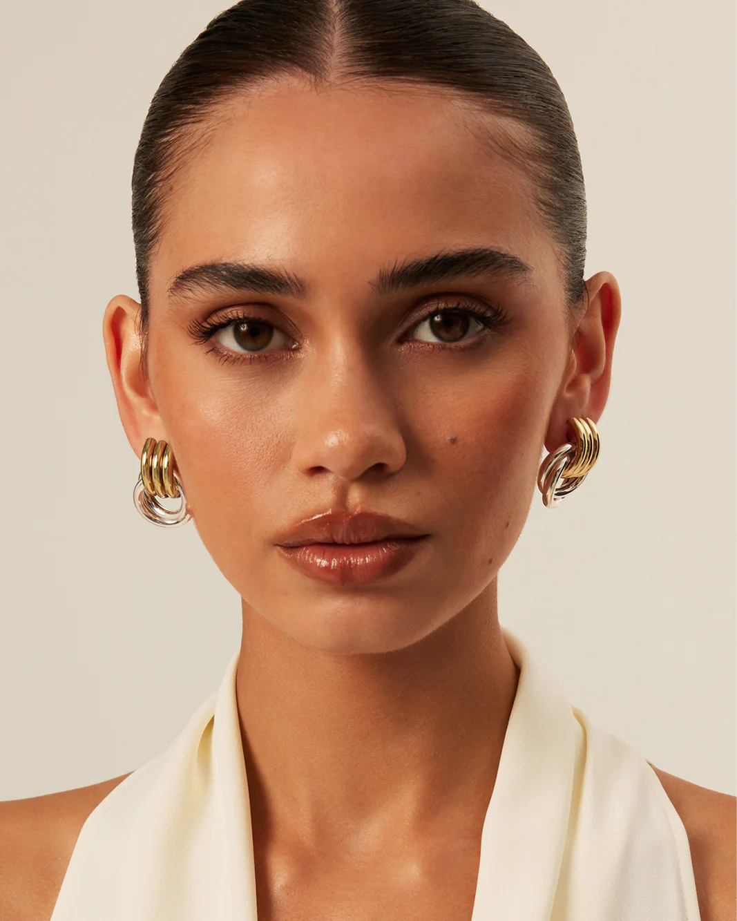 ANTHE EARRING - GOLD-SILVER