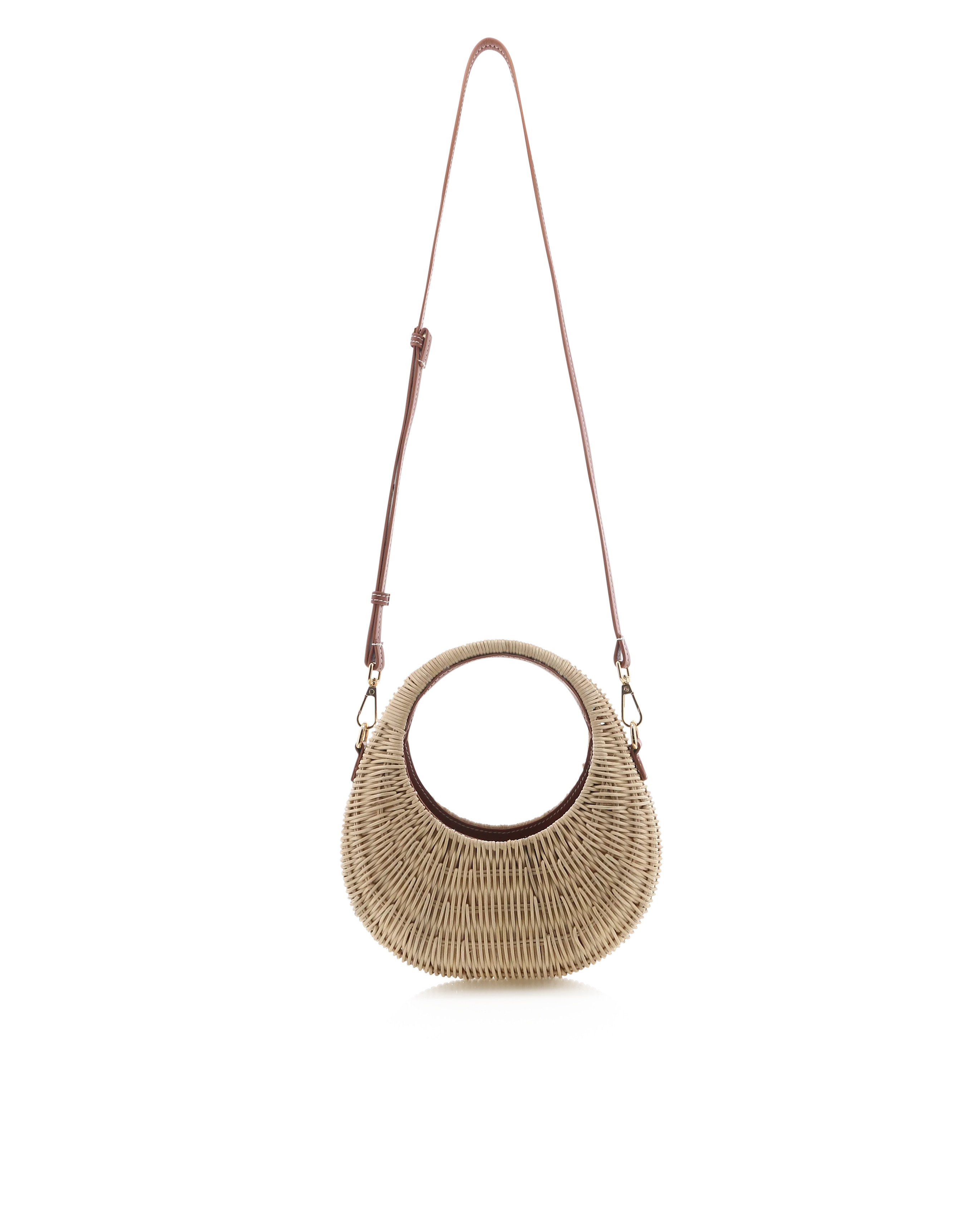 GIANNA HANDLE BAG - NATURAL RATTAN