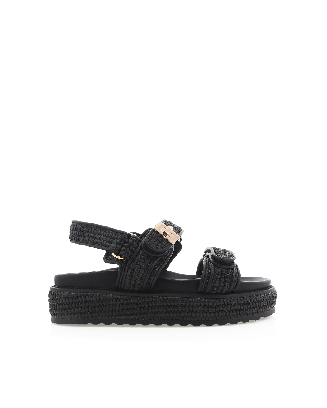 POSIE - BLACK RAFFIA