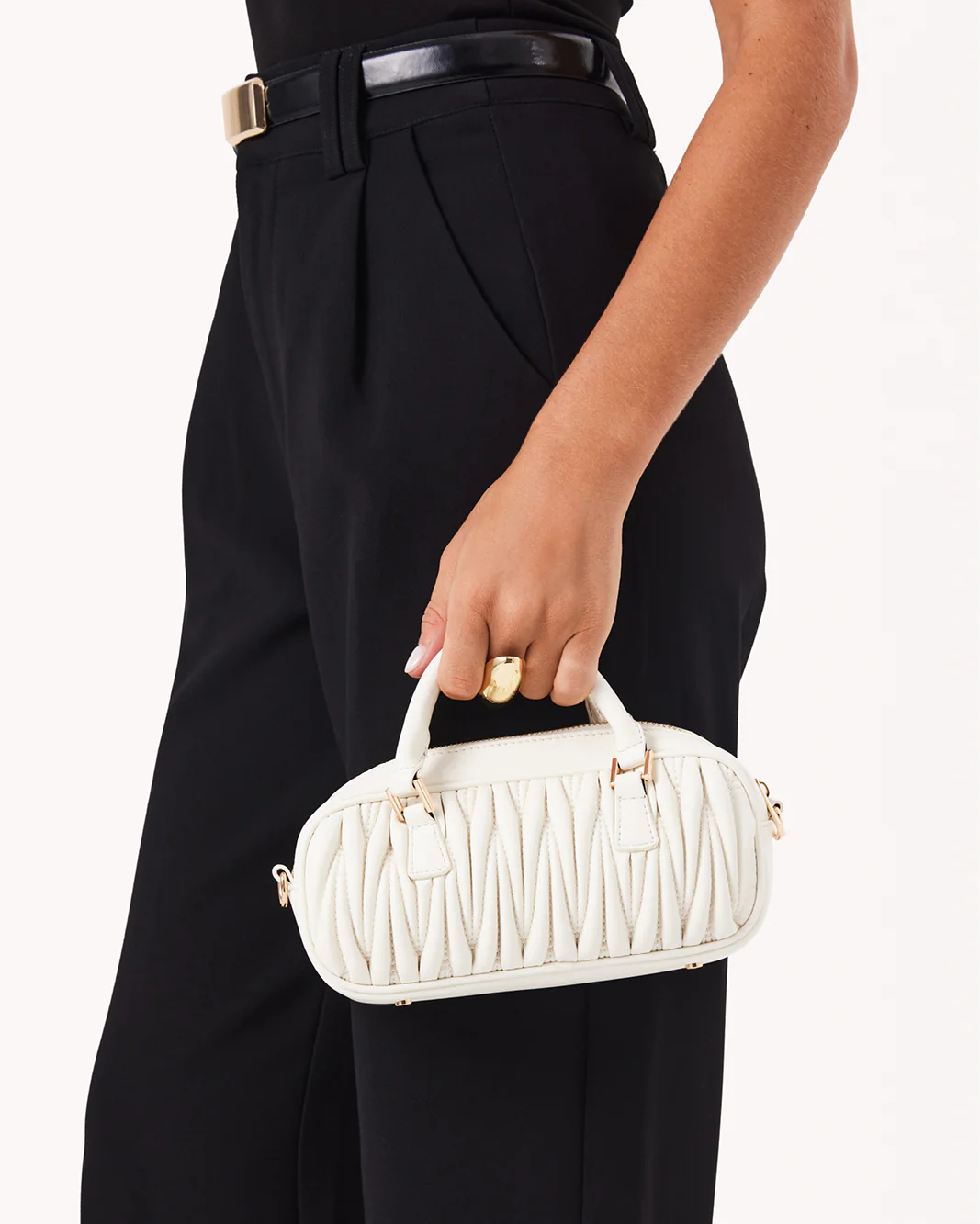 TILDA HANDLE BAG - BONE