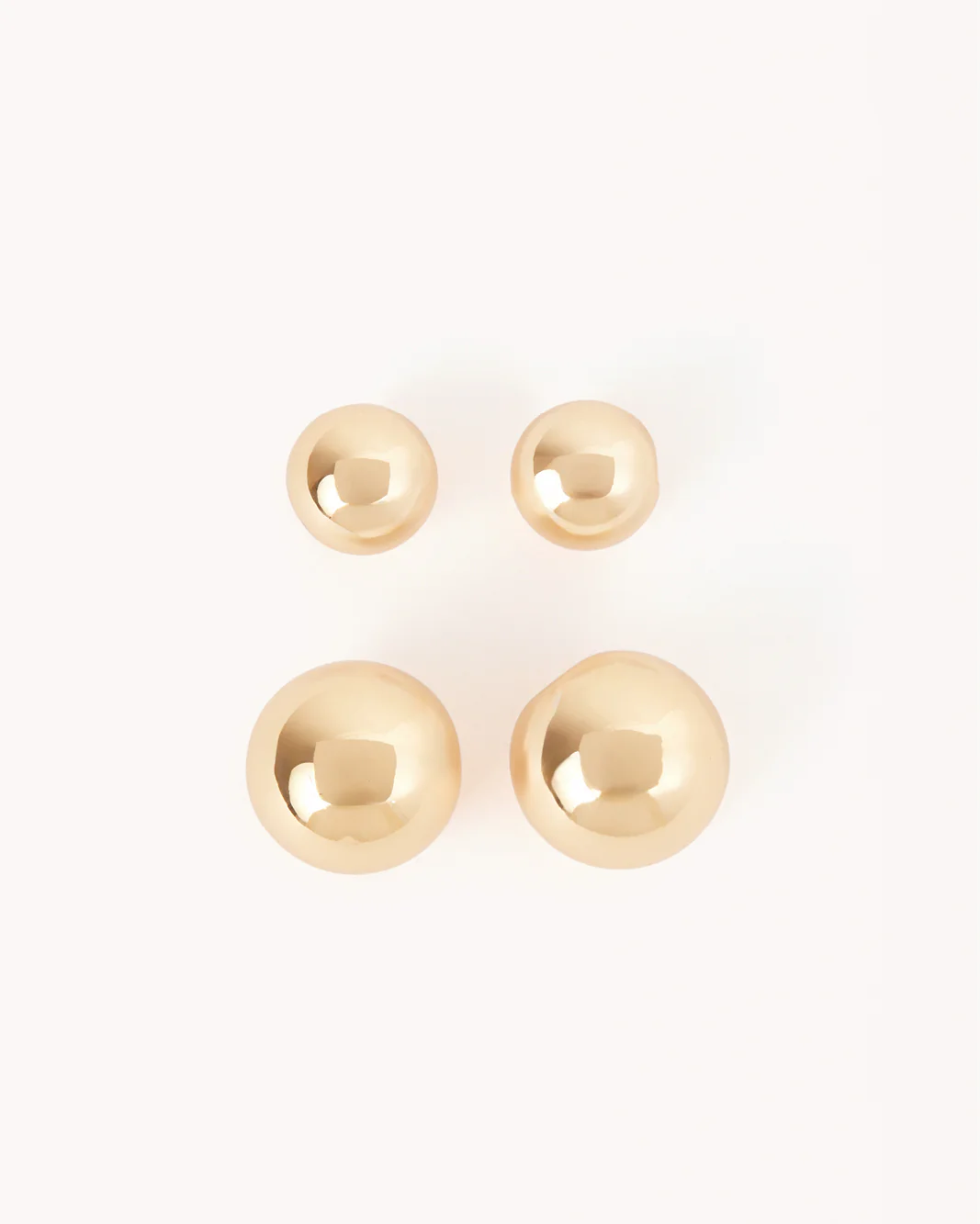 NINA EARRINGS 2 PACK - GOLD PLATED 18K