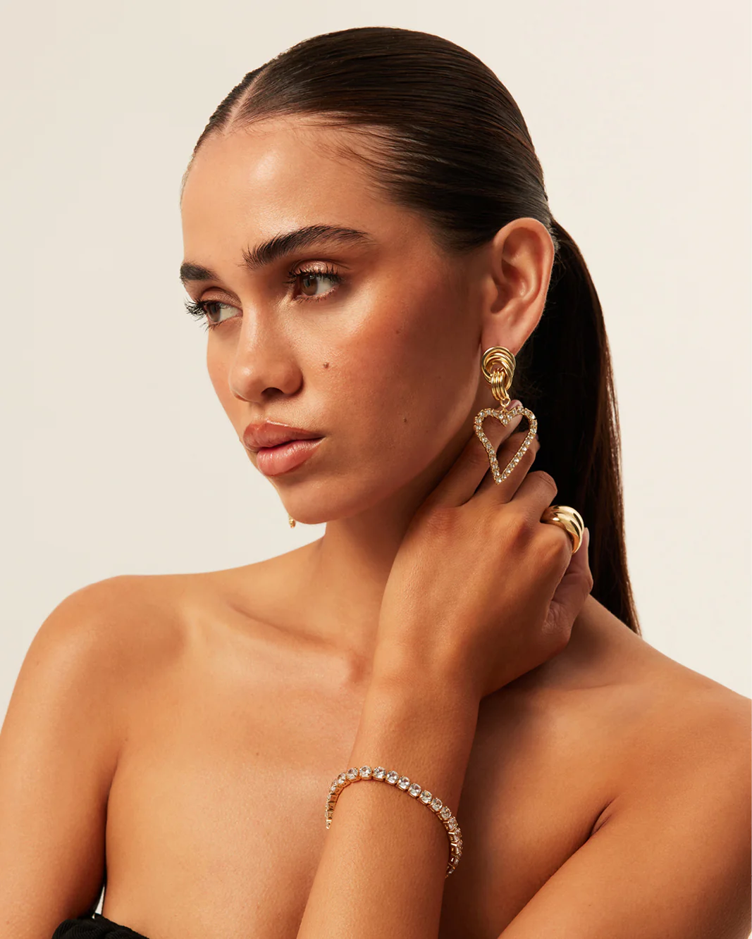 TIA BRACELET - GOLD-DIAMANTE