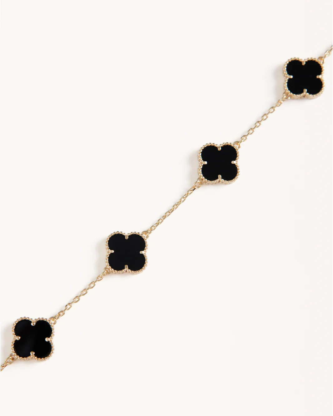 VERONICA NECKLACE - BLACK-GOLD
