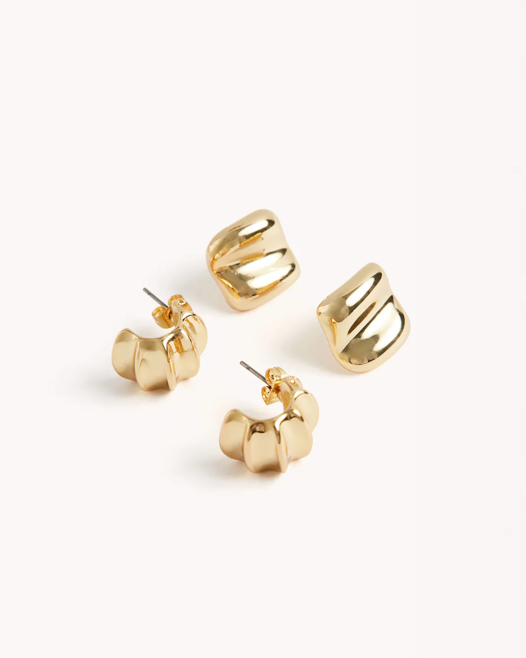 MIRIAM 2 PACK EARRINGS  - GOLD PLATED 18K