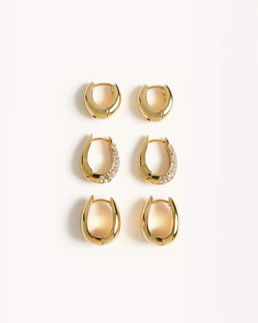 ANDIE 3 PACK EARRINGS - GOLD PLATED 18K