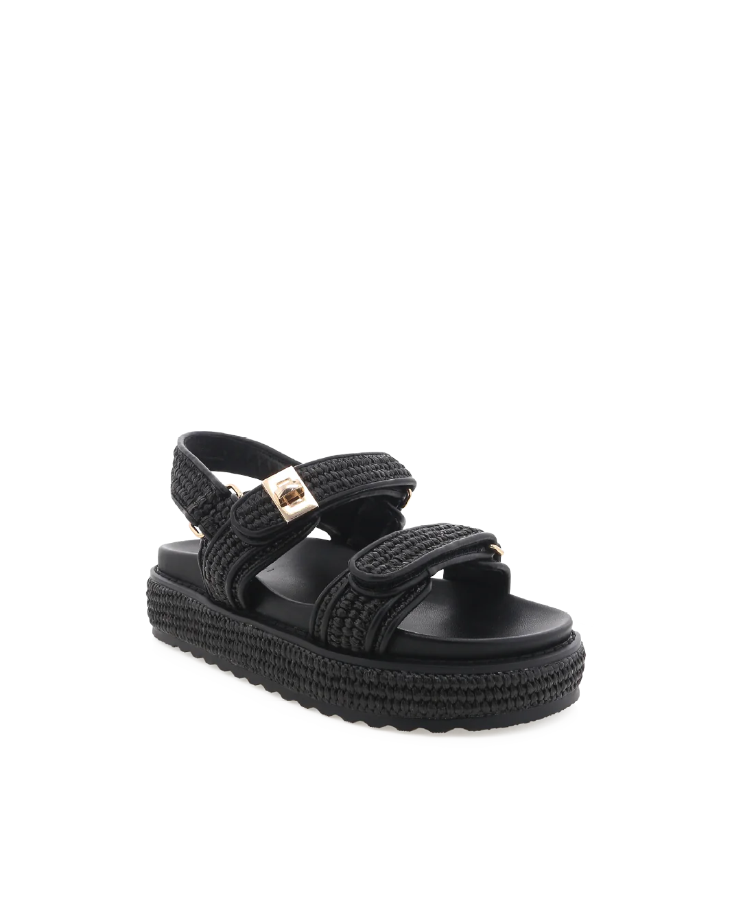 POSIE - BLACK RAFFIA