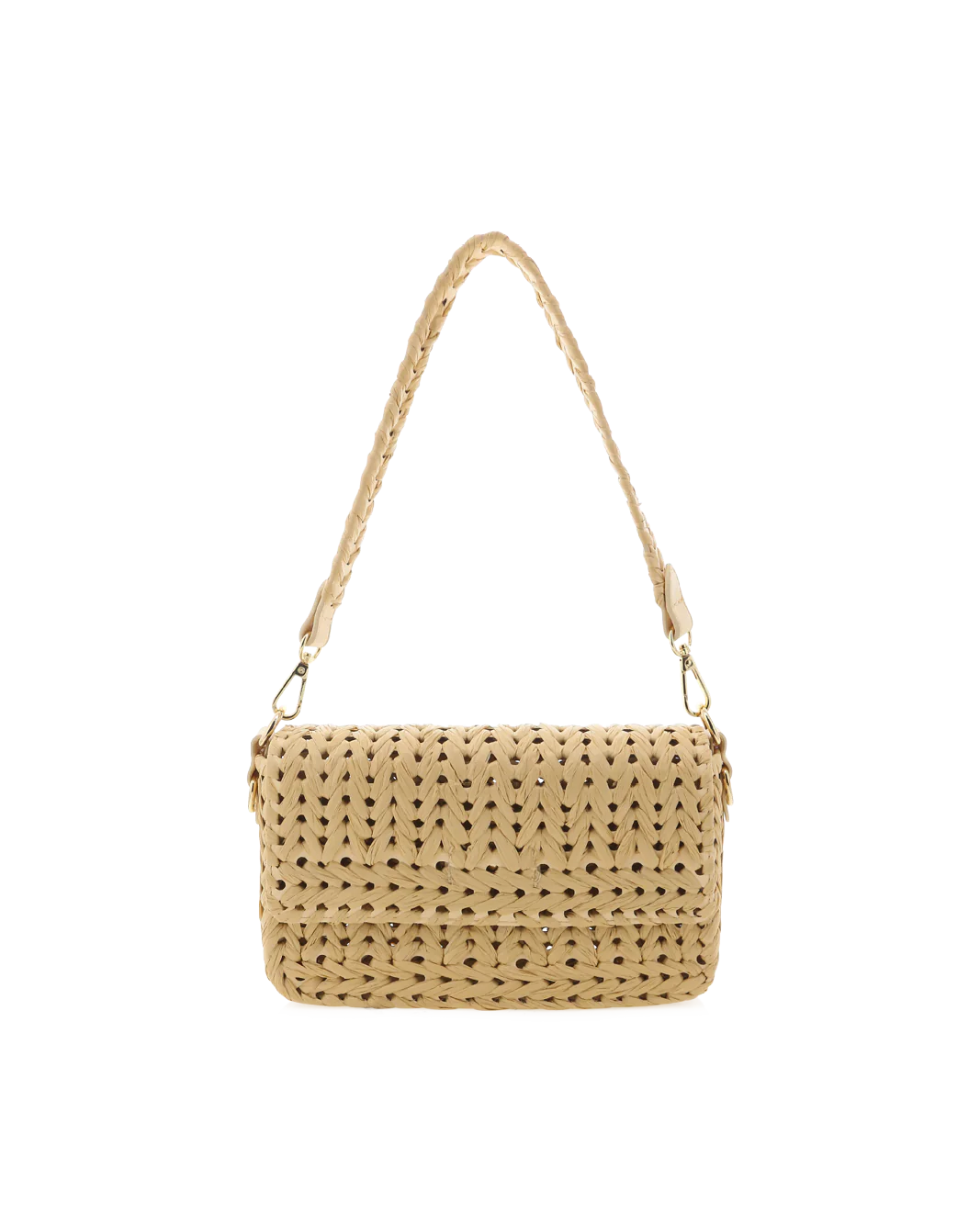 KALI SHOULDER BAG - NATURAL RAFFIA