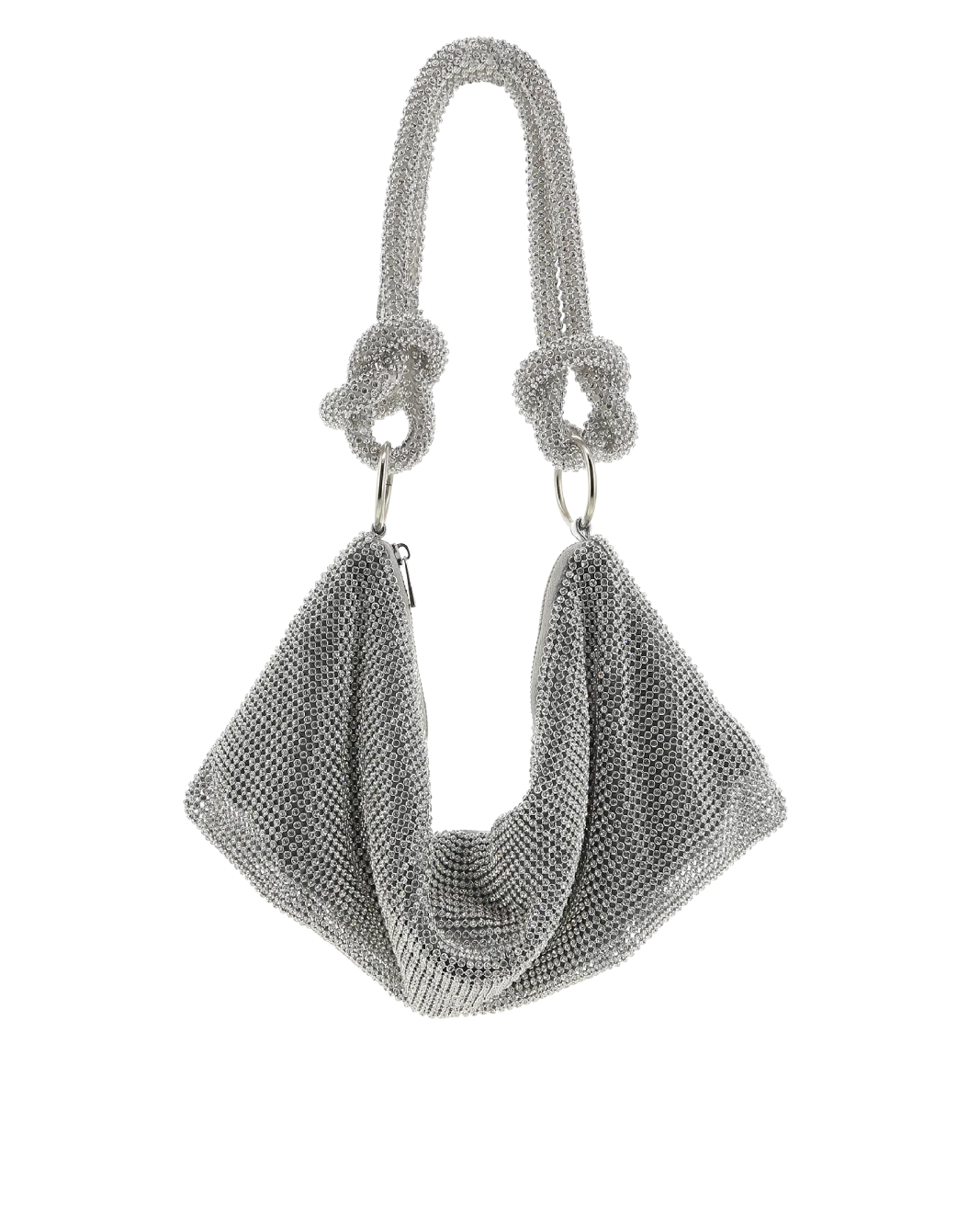 KAIA HANDLE BAG - SILVER-DIAMANTE