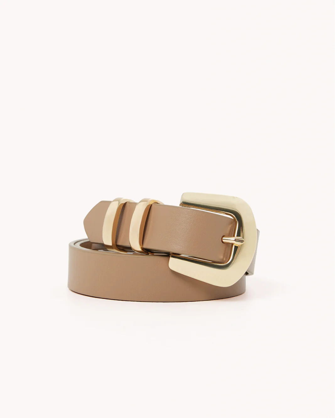 BRIDGET BELT - TAUPE-GOLD