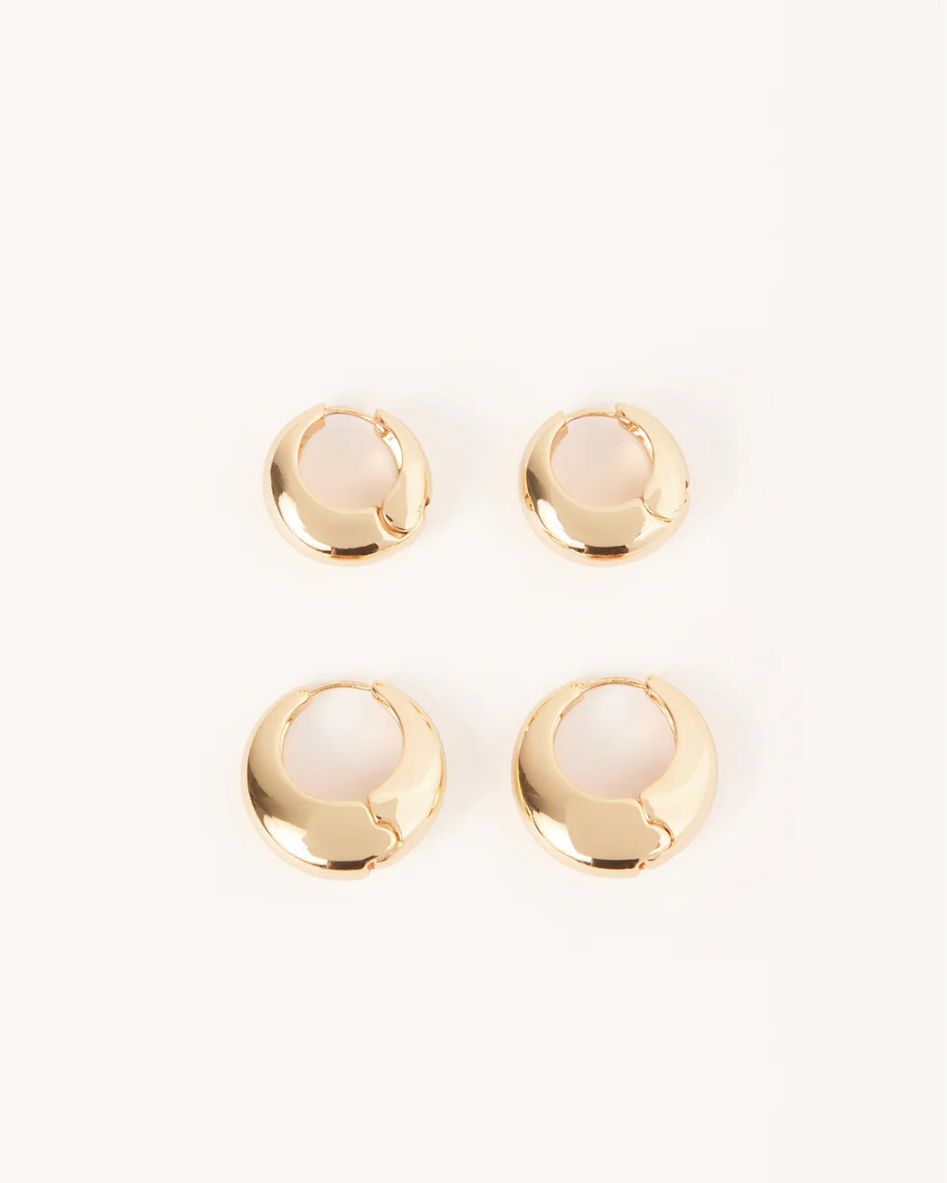 MYA EARRINGS 2 PACK - GOLD PLATED 18K
