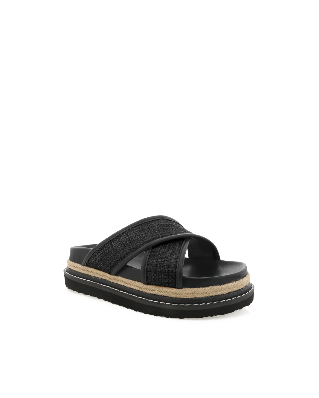 AYSHA - BLACK RAFFIA