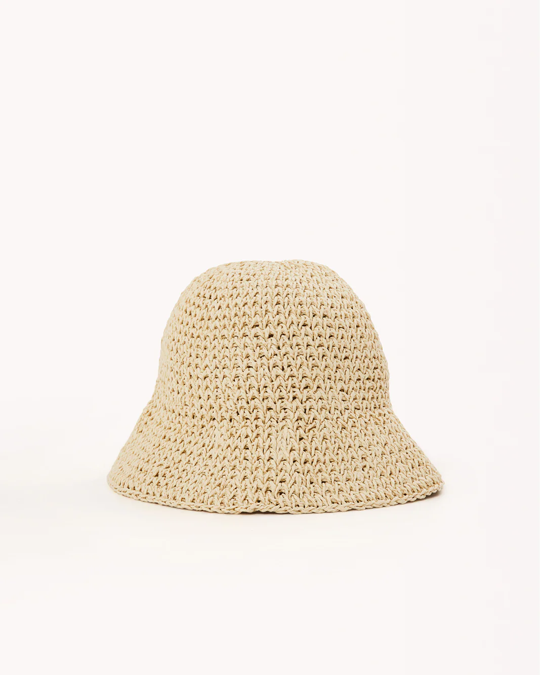 STRAW BUCKET HAT - NATURAL RAFFIA