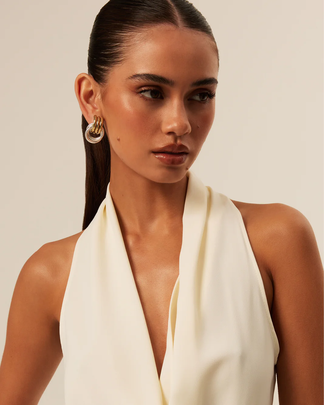 ANTHE EARRING - GOLD-SILVER