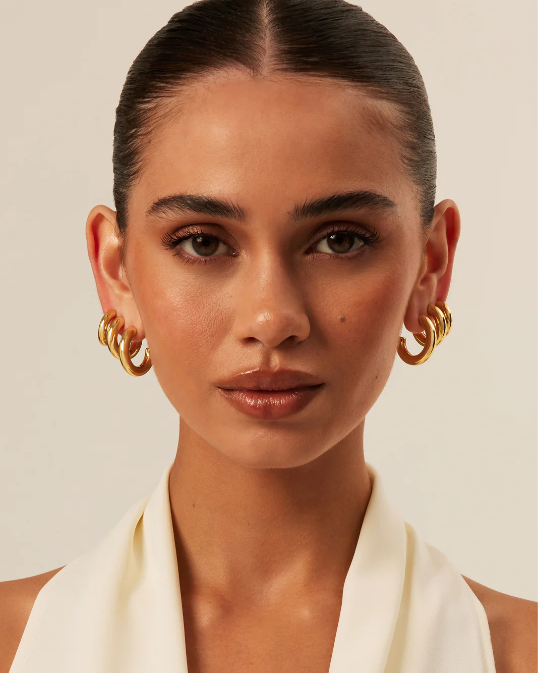 TENILLE EARRINGS 3 PACK - GOLD PLATED 18K