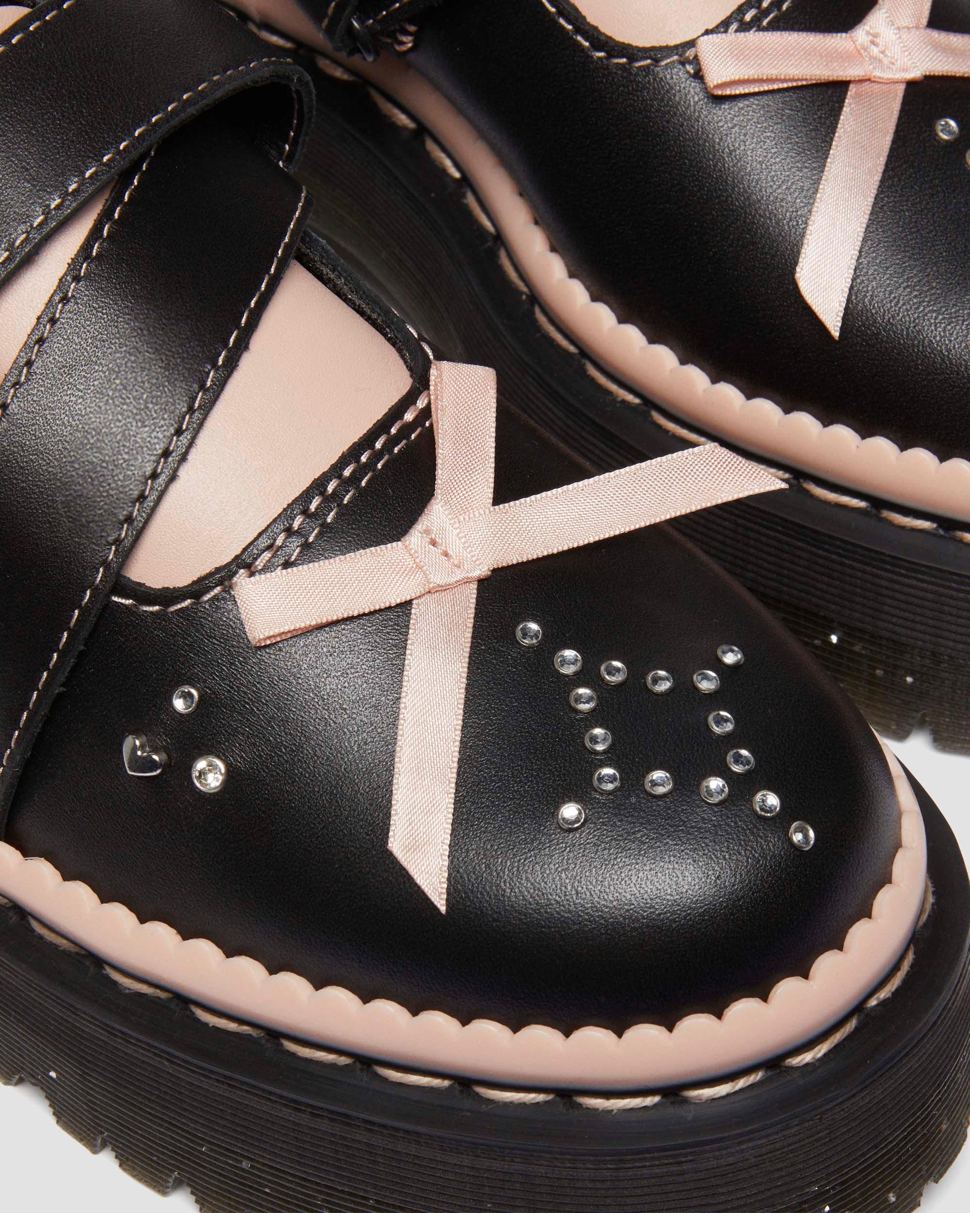 Dr Martens Kemsley leather buckle platform shoes