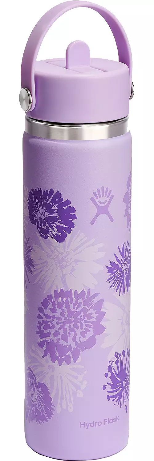 Hydro Flask 24 oz. Wide Mouth Bottle with Flex Straw Cap Pixie/Almond
