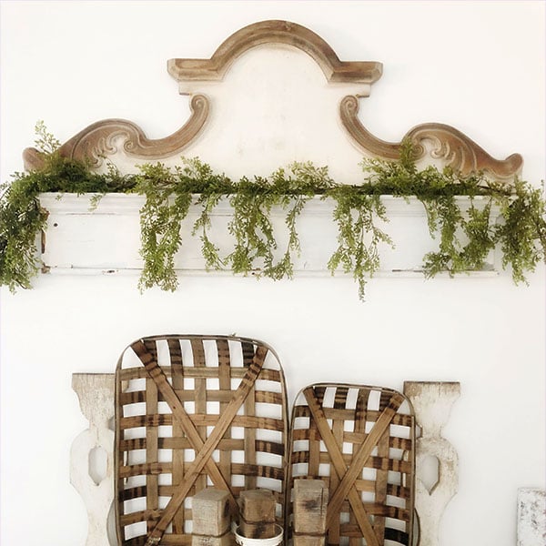 HUGE Wood Scroll Wall Decor