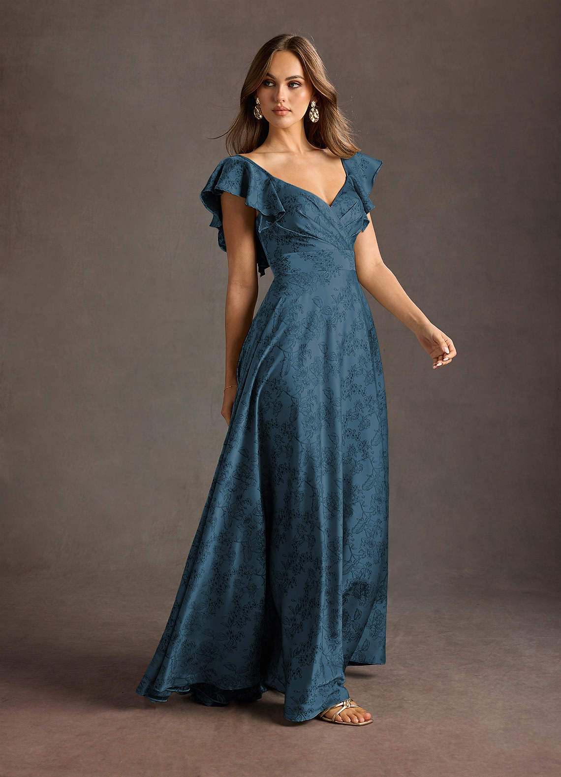 Leilani Navy Black Maxi Dress