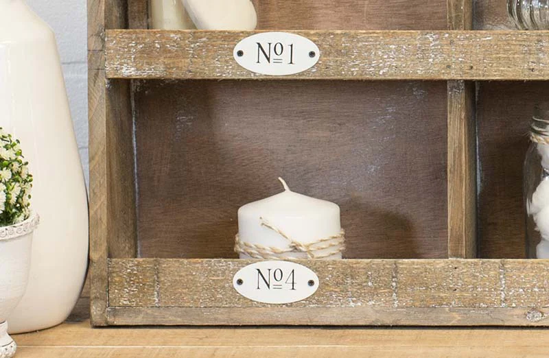 Wooden Cubby Shelf
