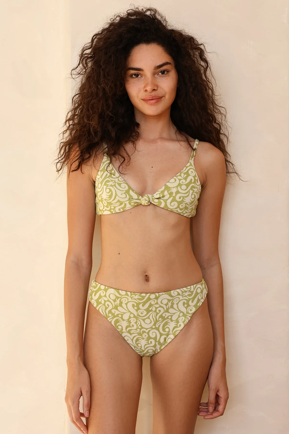 Zen Knotted Triangle Bikini Top