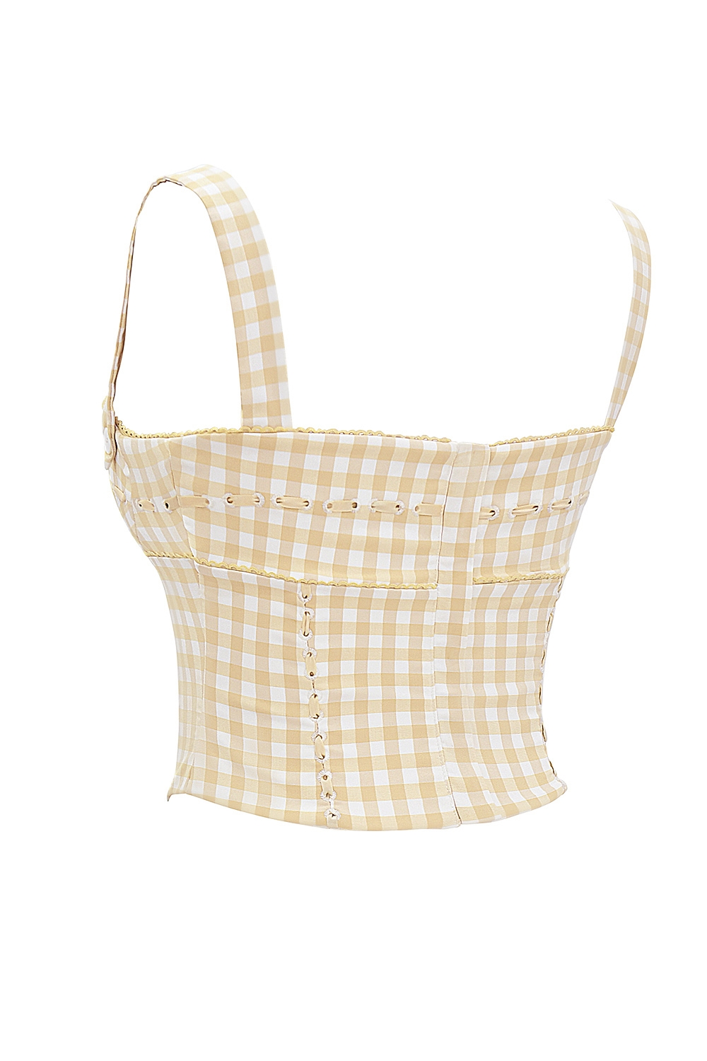 Gingerbread Gingham Corset